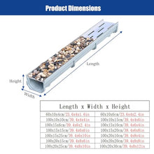 YXEDPBF Drainage Trench for Pebble Installation Resin Rainwater Collection Basin with Stainless Steel Drain Grate Outdoor Garden Farm Drainage Kit Durable & Efficient Solutions