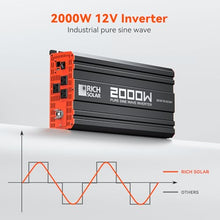 RICH SOLAR 400 Watt Complete Solar Kit - 200W Monocrystalline Solar Panel, 40A MPPT Charge Controller, 12V 100Ah Battery, 2000W Inverter