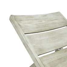 Great Deal Furniture GDFStudio Outdoor Acacia Wood Chaise Lounge Set of 4 Light Gray Wash, Gray Metal