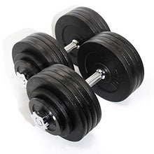 MTN Gearsmith Adjustable Black Paint Cast Iron Dumbbell Kit 200 LB