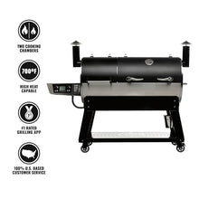 recteq DualFire 1200 double chamber pellet smoker, BBQ, Wi-Fi smart grill | Grill + Grill Cover bundle