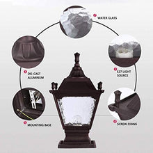 SyLaBy Column Head Lamp, Waterproof Outdoor Door Pillar Lamp Creative Outdoor Courtyard Garden