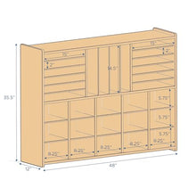 Children's Factory Angeles Value Line Kids Classroom Organizer Wooden