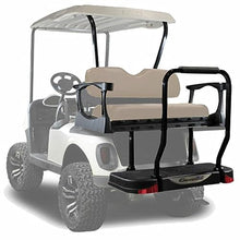 MADJAX Genesis 300 Aluminum Golf Cart Rear Flip Seat Kit for EZGO RXV Sandstone