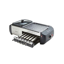 AFPSDLFJDLS Multifunctional Electric Griddle Hot Pot Amp; Barbecue Grill All in Machine Household Elecitrc BBQ Furnace