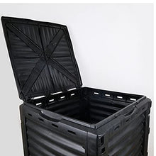 300L Outdoor Compost Bin Lid Food Waste Rubbish Home Recycling Garden Composter