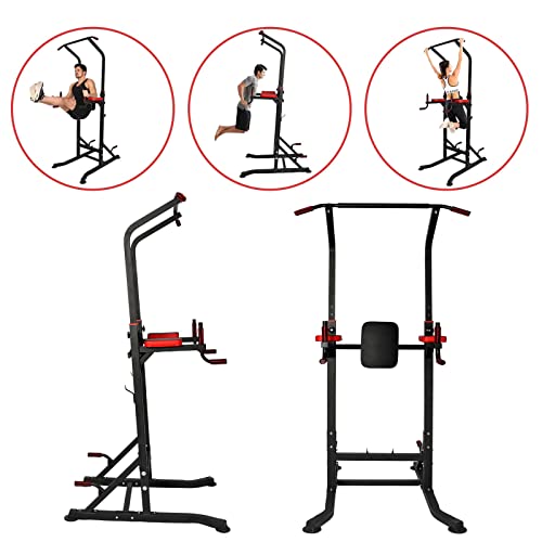 PRODCA Power Tower Multi-Functional Pull Up Bar Dip Station Push Up Workout Exercise Equipment