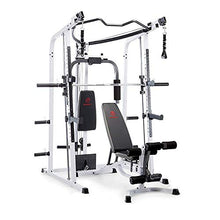 MARCY Pro Smith Cage Home Gym System White