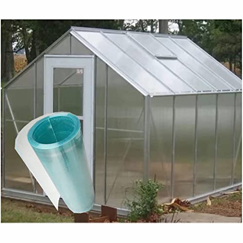 LFFH Polycarbonate Sheets Greenhouses, 0.8mm Waterproof Daylighting Panels 1.5M(H) Rain-Proof Insulation Tarpaulin for Carport Rain Protection (Color : Clear, Size : 1.5mx30m)
