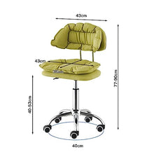 TEMKIN Bar Stools 360° Swivel Barstool Chairs with Back Adjustable Height Bar Chairs Modern Pub Kitchen Counter Height Patio Seating Steel Bistro Pub Chairs (Color : Black, Size : 43 * 77~90cm)