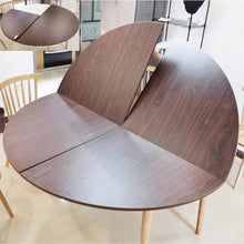 Innovz Foldable Round Table Tops Only, 4 5 6 7 Ft Large Wooden Table Top No Legs, Portable Storable Banquet Dining Tabletop with Metal Hardware, Walnut Color(130cm(51inch))