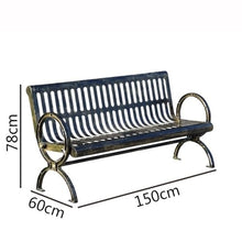 yinxx240708 Heavy-Duty Outdoor Benchs Farmhouse Outdoor Bench, Garden Benches Faux Wood Grain Finish Frame Patio Benchs for Front Porch Slatted Seat for Park, Yard & Porch
