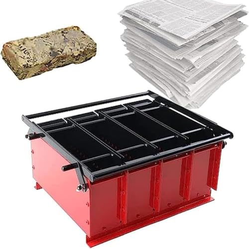 Metal Log Briquette Press | DIY Fireplace Fuel Recycle Tool | Convert Waste Paper into Heating Bricks for Home Stove
