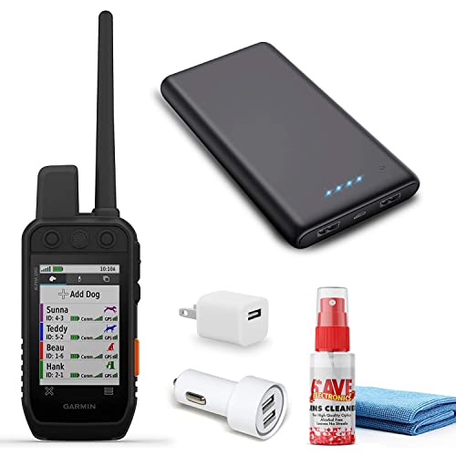 Garmin Alpha 200i Dog Tracking Handheld with inReach Technology, 3.6" Touchscreen, Portable Power Bank & Accessories