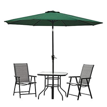 QZQHNYJ 2.7M Tilting Garden Parasol Umbrella, Outdoor Sun Shade with Crank, UV Protective Waterproof Patio Umbrella for Balcony Courtyard Lawn