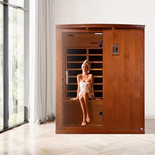 DYNAMIC SAUNAS Madrid Elite 3-Person Infrared Sauna with Bluetooth and LED Control Panel
