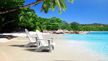 PolyTEAK Folding Adirondack Chair Set of 12 Weather Resistant Outdoor Furniture White