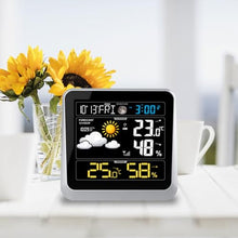 Digital Alarm Clock Multifunctional Indoor and Outdoor Temperature Humidity Meter Weather