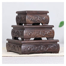 YYBOES Plant Pedestal Stand Wooden Vase Base Square Wooden Vase Display Stand Indoor Flower Pot Stand Flower Pot Container Display Stand Pedestal Stands for Display