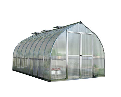 Palram Canopia Bella Greenhouse Kit 8x16 Silver