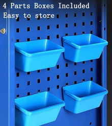 ICEMOB 3 Tier Mechanic Tool Cart Mobile Work Table,Heavy-Duty Service Cart with 4 Storage Boxes,Industrial-Grade Tool Trolley,Garage Tool Organizer,Supports Up to 300KG