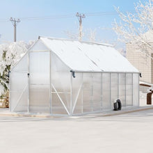Takywep 8x16 ft Walk-in Greenhouse, Polycarbonate Panels & Aluminum Frame