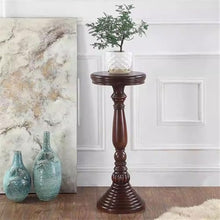 M3b6G8p1 bonsai pot stand Vintage Corner Wooden Display Stand Base(Large)