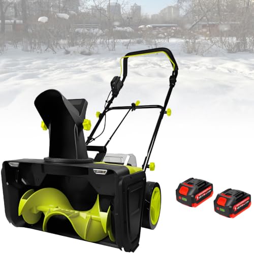 40V Cordless Snow Shovel Set, 20" Electric Snow Blower. A