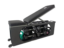 Skelcore Adjustable Storage Weight Bench Black