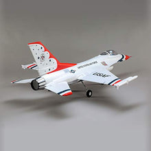 E-flite RC Airplane F-16 Thunderbirds 70mm EDF Jet BNF Basic Red/White