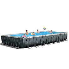 Intex Ultra XTR Heavy Duty Rectangular Above Ground Swimming Pool Gray