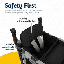 Keenz Luxury Comfort Stroller Wagon Foldable Double Seater Adjustable Canopy Gray