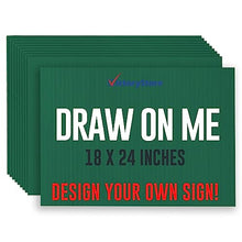 VictoryStore 18” x 24” Corrugated Plastic Blank Yard Signs Green 1000-Pack