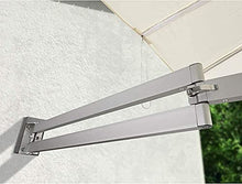 Umbrellas 2.5m Wall Balcony Patio Umbrella, Garden Furniture Centre Square Wall Mounted Cantilever Tilting Sun Shade Umbrella With Metal Pole (Color : Green) ()