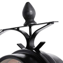 YHdtUO Wall Clock Outdoor Garden Wall Clock, 8 Inch Double Sided Paddington Wall Clock Antique-Look Bracket Garden Clock Waterproof Outdoor Clock Indooroutside Clock,White-n