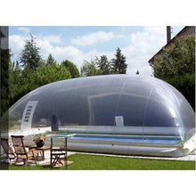 Inflatable Pool Cover Dustproof Transparent Tent for Outdoor and Home Swimming Pools Water Quality Inflatable Protective Cover(6x3x3m)