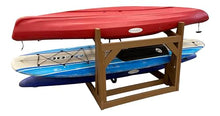 Log Kayak Rack One-Sided Recycled Poly Kayak Rack Nutmeg Brown