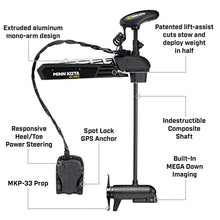 Minn Kota Ultrex Bow-Mount Motor with MEGA Down Imaging & i-Pilot Link GPS, 112 lbs Thrust, 52" Shaft Black