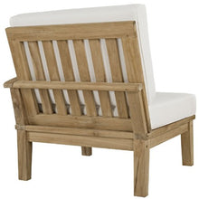 Modway EEI-1480-NAT-WHI-SET Marina Premium Grade A Teak Wood Outdoor Patio Furniture Set, 10 Piece, Natural White
