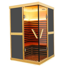 Daleyzay Double V-Shaped Far-Infrared Sauna Room Natural