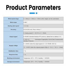 Anemometer 0-30m/s Integrated Wind Speed Direction Sensor RS485 0-5V(Style C 0-5V)