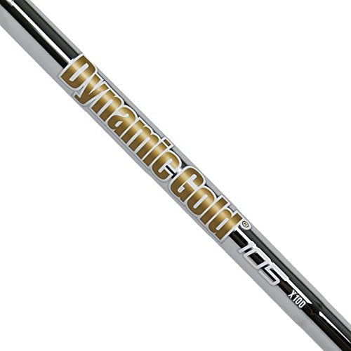 TRUE TEMPER Dynamic Gold 105 Iron Steel Shaft Set - .355" Tapered Tip (Stiff, 4-PW Set)
