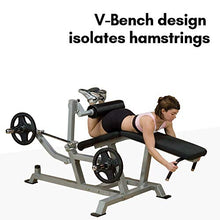 Body-Solid Leverage Leg Curl Black