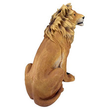 Design Toscano King of Beasts Lion Indoor/Outdoor Garden Statue, 13 Inches Wide, 21 Inches Deep, 27 Inches High, Handcast Polyresin, Full Color Finish