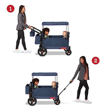 Radio Flyer Atlas Stroll N Wagon Folding Wagon Blue
