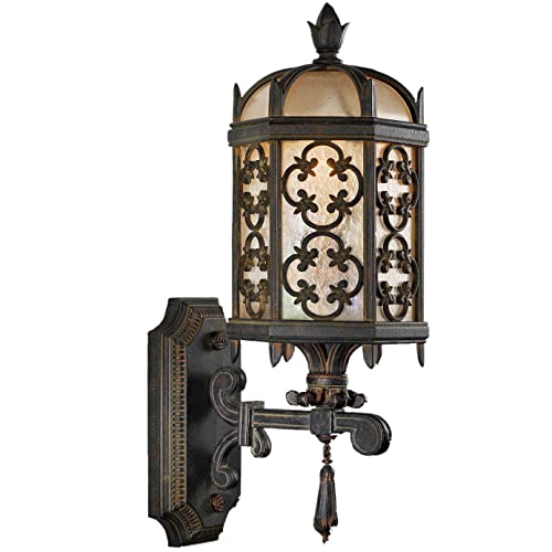 Fine Art Lamps 329881, Costa del Sol Outdoor Wall Sconce Lighting, 60 Total Watts, Iron