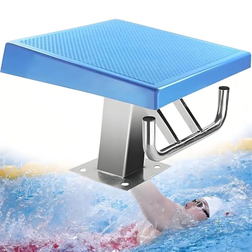 DLYZAYE Heavy Duty Diving Board with Stainless Steel Platform, 600lb Load Capacity, 15° Incline for Professional Pool Use