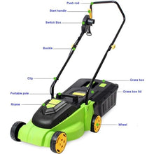 JOMRTS 1600W Lawn Mower Household Electric Weeder 50Hz 330mm 3300r/min
