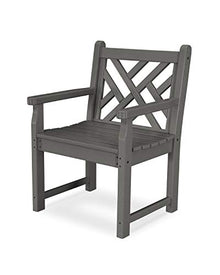 Chippendale Garden Arm Chair (Slate Grey)
