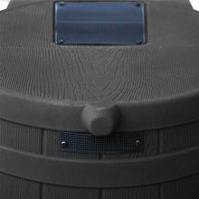 Good Ideas Rain Wizard 50 Gallon Plastic Outdoor Home Rain Barrel Water Storage Collector with Brass Spigot and Flat Back Design, Black (4 Pack)